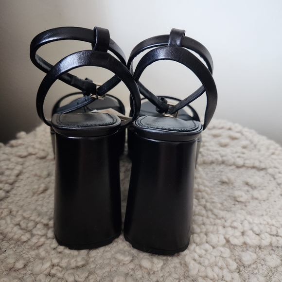 Zara Chunky Block Heel Sandals - Picture 10 of 14